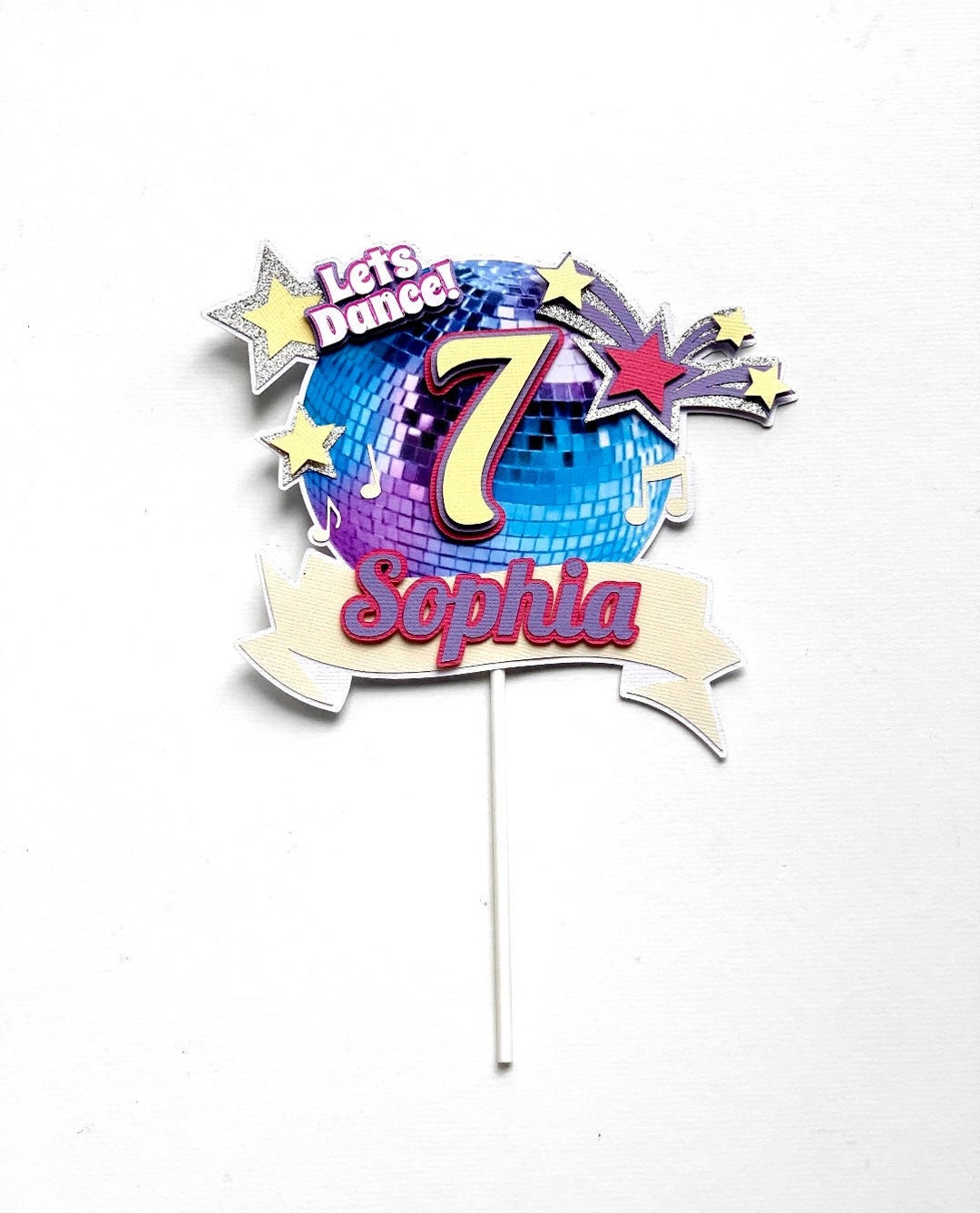 Disco Cake Topper, Disco Party, Disco Decorations, Dance Party, Lets