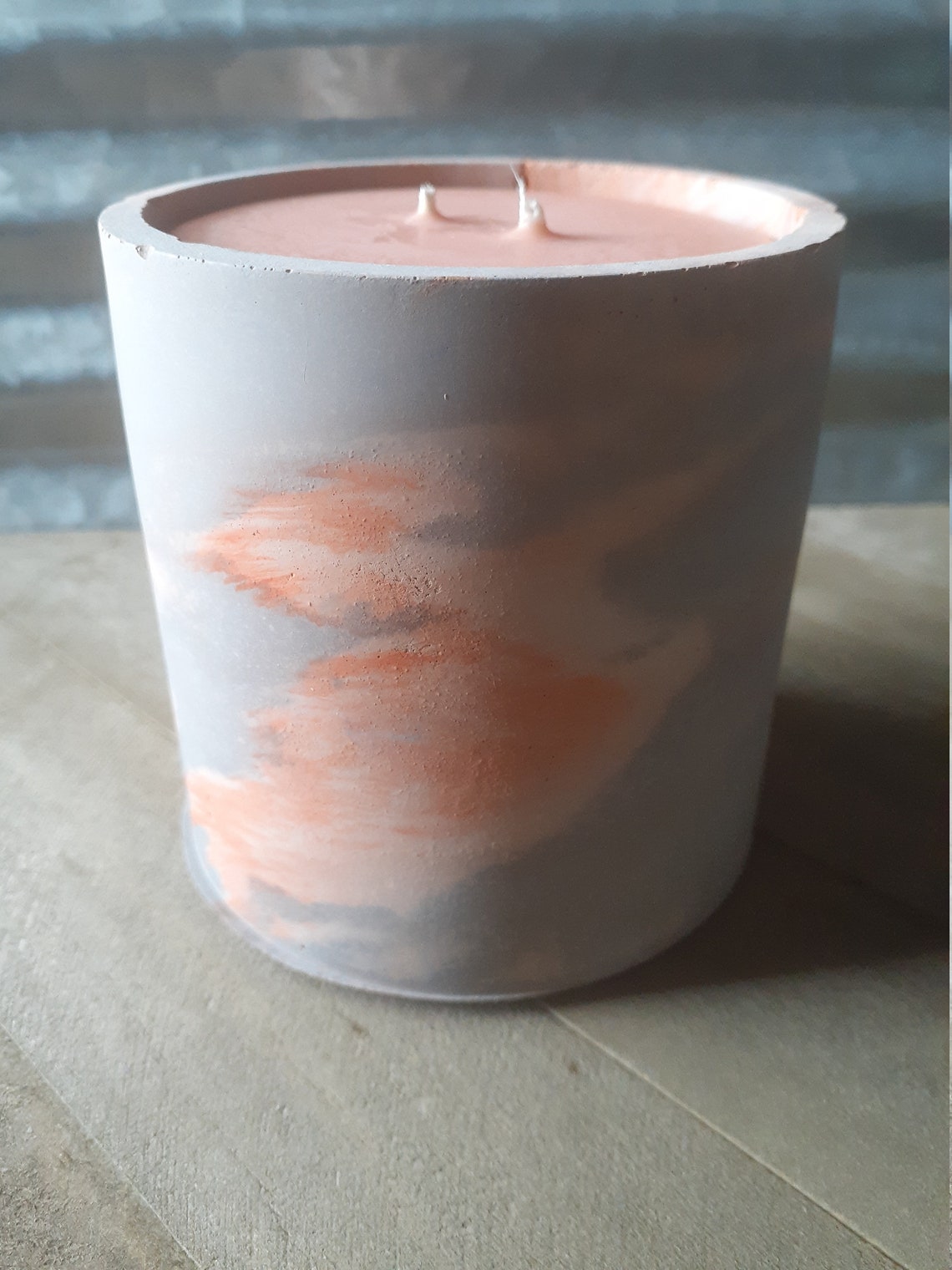 Large Concrete Vessel Candles Etsy
