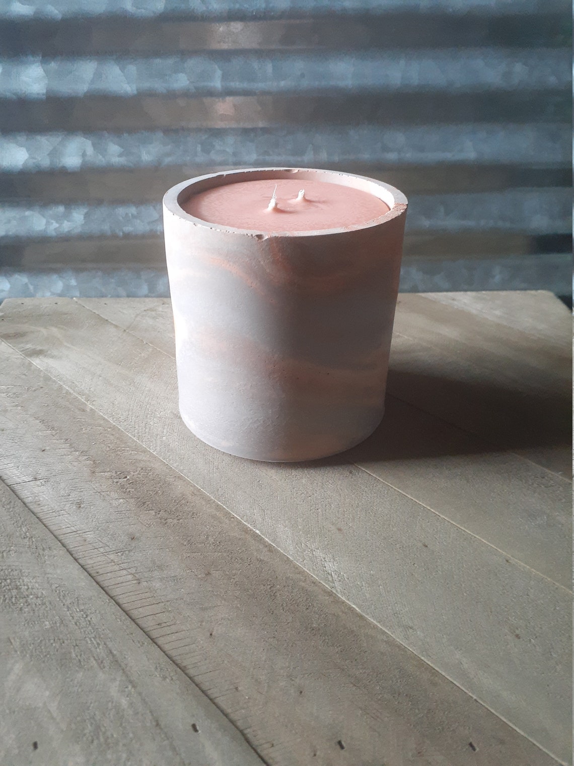 Large Concrete Vessel Candles Etsy