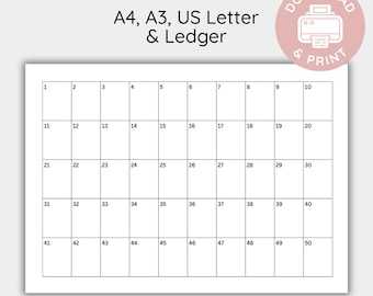 Free Printable 100 Square Raffle Board.pdf Printable 100 Square Raffle Board, 1 - 100 Fundraiser Grid, 50 50 ...