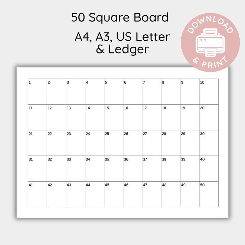 Raffle Grid Sheet - Etsy