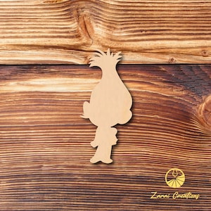 Troll #1 - Laser Cut - Multiple Sizes - Unfinished Wood - Cutout Shapes