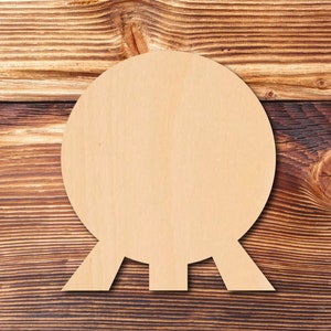 Spaceship Earth - Multiple Sizes - Unfinished Wood - Cutout Shapes