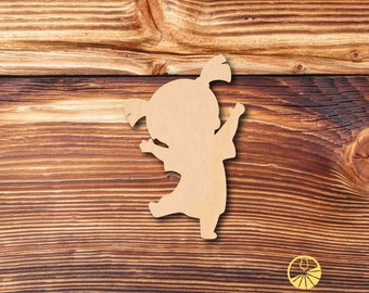 Little Girl - Laser Cut - Multiple Sizes - Unfinished Wood - Cutout Shapes