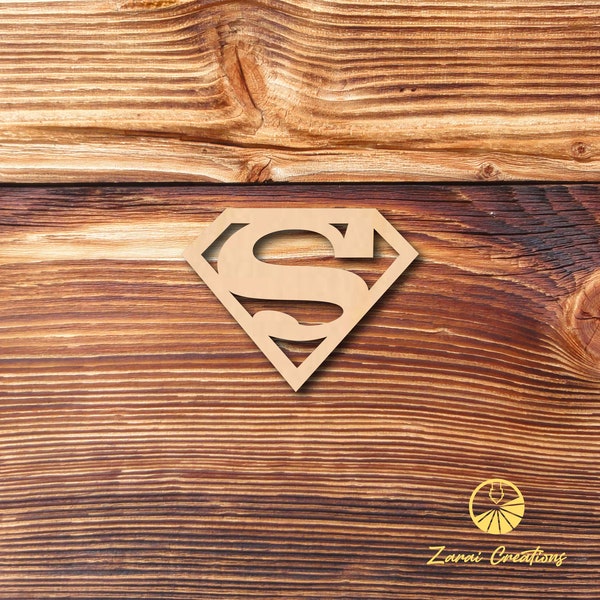 S Logo - Laser Cut - Multiple Sizes - Unfinished Wood - Cutout Shapes