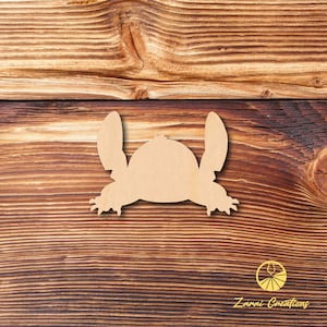 Alien Animal #2 - Multiple Sizes - Unfinished Wood - Cutout Shapes