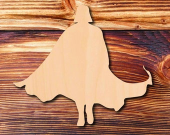 Space Lord Walking - Laser Cut - Multiple Sizes - Unfinished Wood - Cutout Shapes