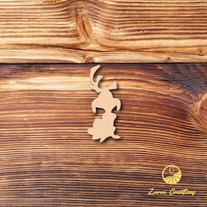 Reindeer Dog - Laser Cut - Multiple Sizes - Unfinished Wood - Cutout Shapes