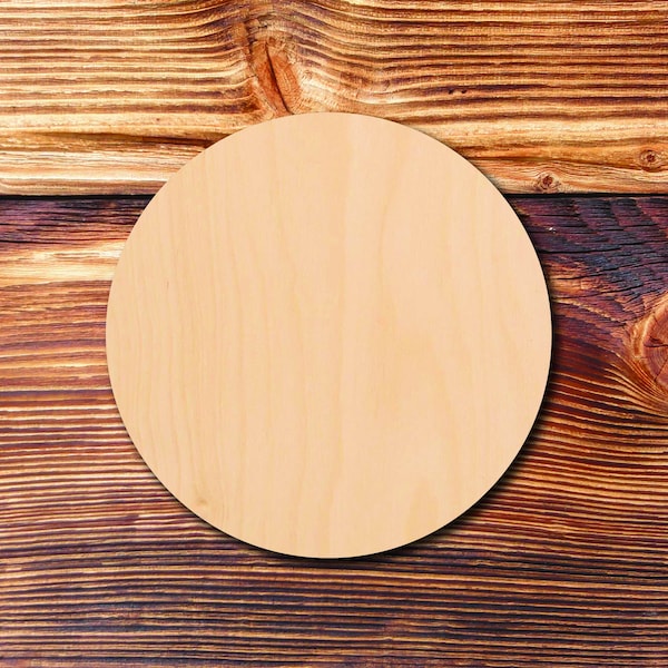 Circle Shape - Laser Cut - Multiple Sizes - Unfinished Wood - Cutout Shapes