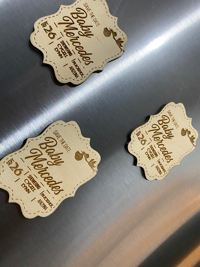 Custom Wooden Magnets.