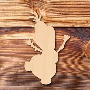 Snowman - Laser Cut - Multiple Sizes - Unfinished Wood - Cutout Shapes