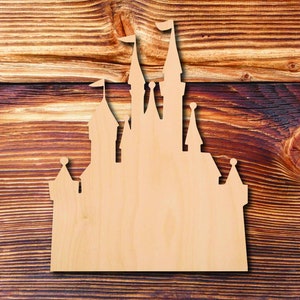 Castle Cutout, Disney Castle Wood Shape, Cinderella Castle Cutout, Wooden Castle Cutout, Fairy Tale Castle, Wooden Shape Castle, Disneyland