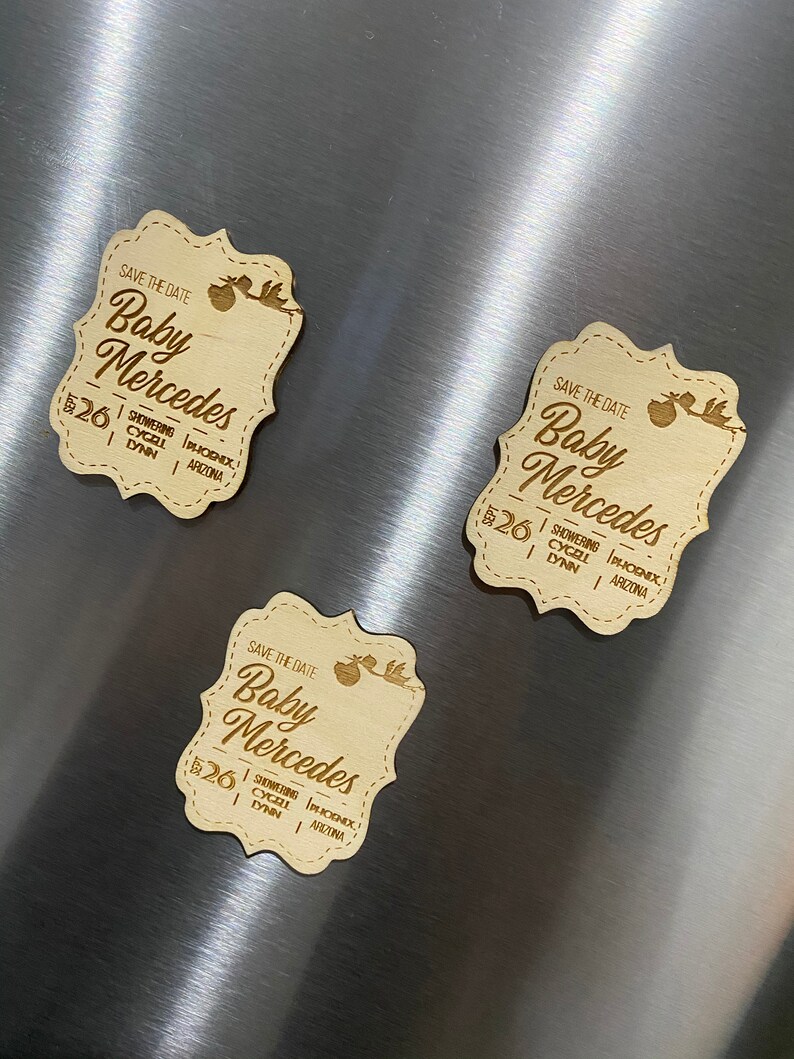 Custom Wooden Magnets.