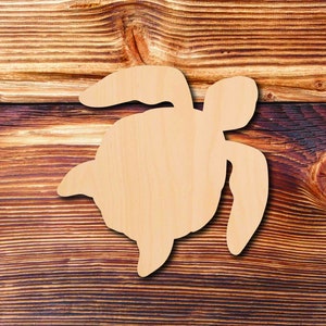 Sea Turtle 1 - Laser Cut - Multiple Sizes - Unfinished Wood - Cutout Shapes