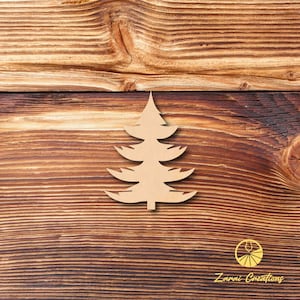 Tree #10 - Multiple Sizes - Unfinished Wood - Cutout Shapes