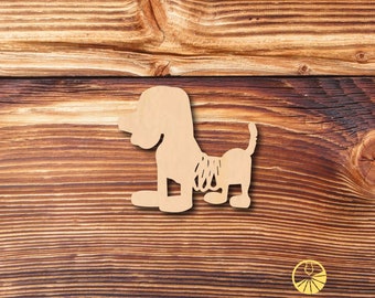 Toy Dog - Laser Cut - Multiple Sizes - Unfinished Wood - Cutout Shapes