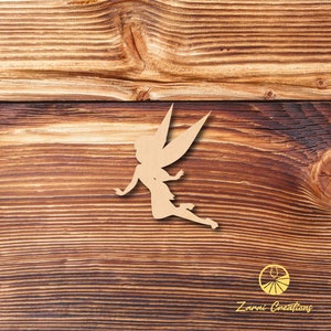 Fairy Flying 2 - Laser Cut - Multiple Sizes - Unfinished Wood - Cutout Shapes