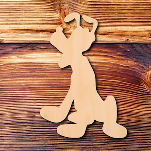 Dog #3 - Laser Cut - Multiple Sizes - Unfinished Wood - Cutout Shapes