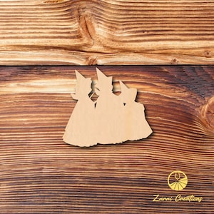 3 God Mothers - Multiple Sizes - Unfinished Wood - Cutout Shapes