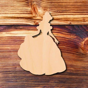 Princess #1 - Laser Cut - Multiple Sizes - Unfinished Wood - Cutout Shapes