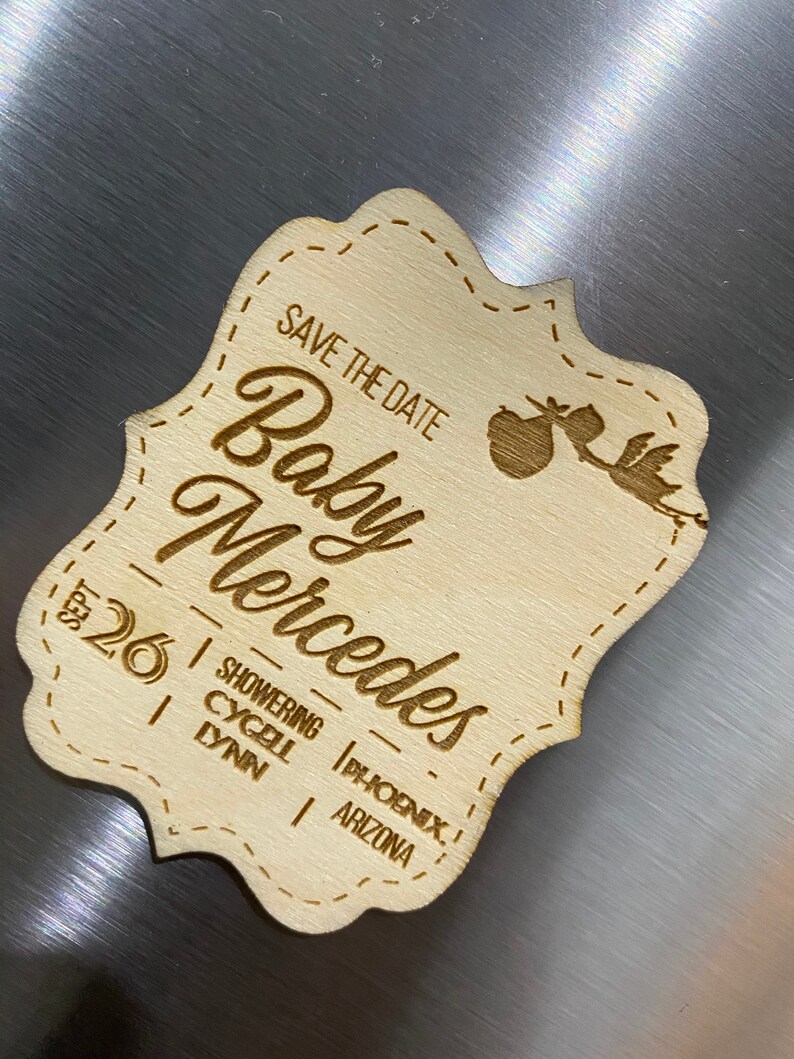 Custom Wooden Magnets.
