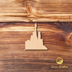Beast Castle, Cinderella Castle, Wooden Castle Cutout, Disney Castle, Wooden Shape Castle, Disneyland, Fairy Tale Castle, Princess Castle