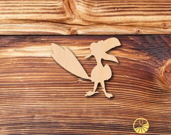 Bird #3 - Multiple Sizes - Unfinished Wood - Cutout Shapes