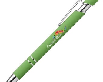 Personalized Printed Pen: Steel Ballpoint, Custom Message