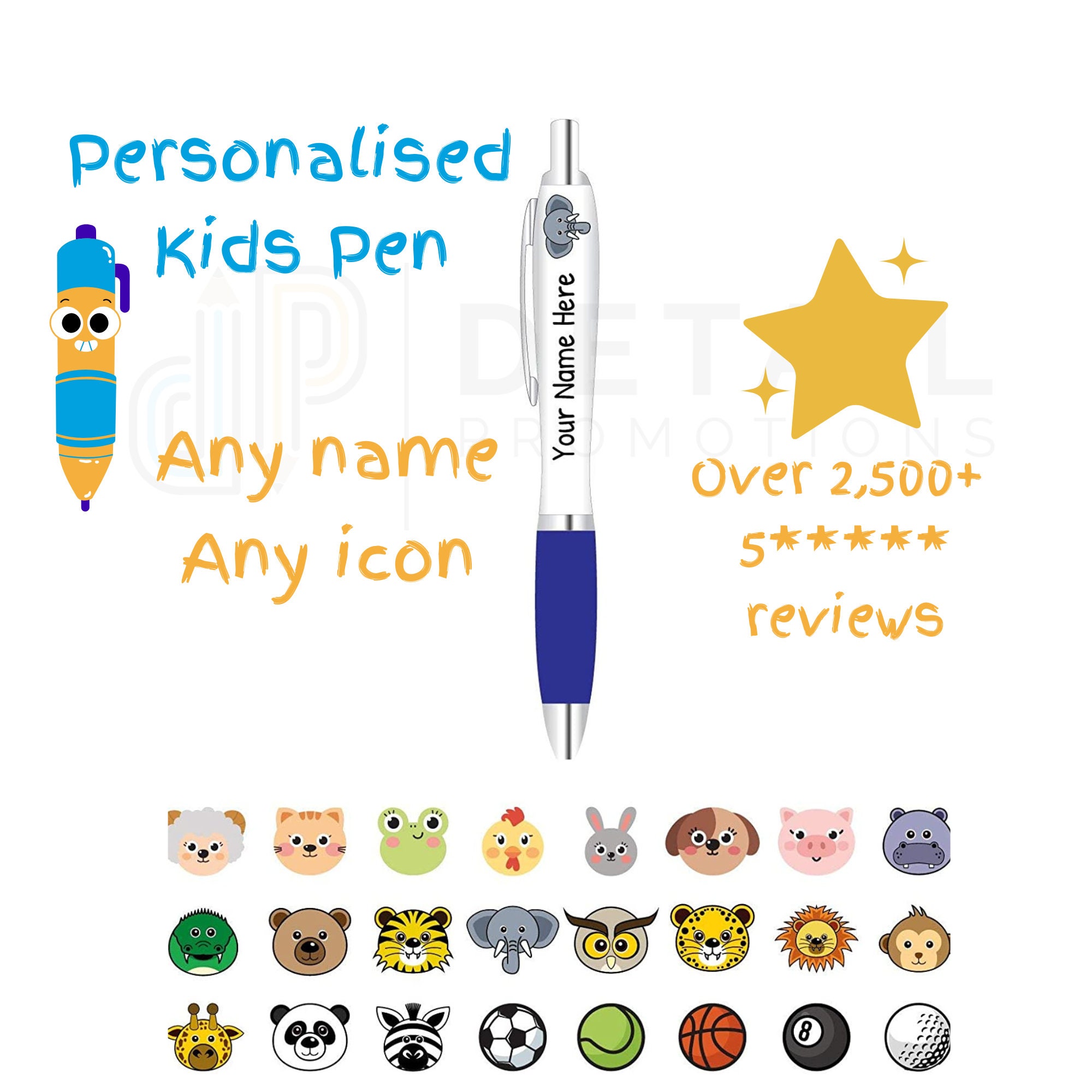 School Supplies Bulk Personalized Ballpoint Teacher Pens - Brilliant Promos  - Be Brilliant!