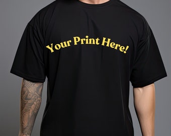 Personalized Printed T-Shirt: Custom Cotton Tee for Gifts