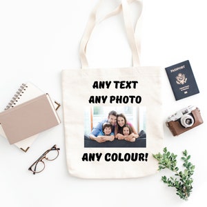 Personalised Tote Bag - Natural Colour - Personalized tote bag, Personalised Bag, Tote Shopping Bag, Personalised Shopping Bag, Gift bag