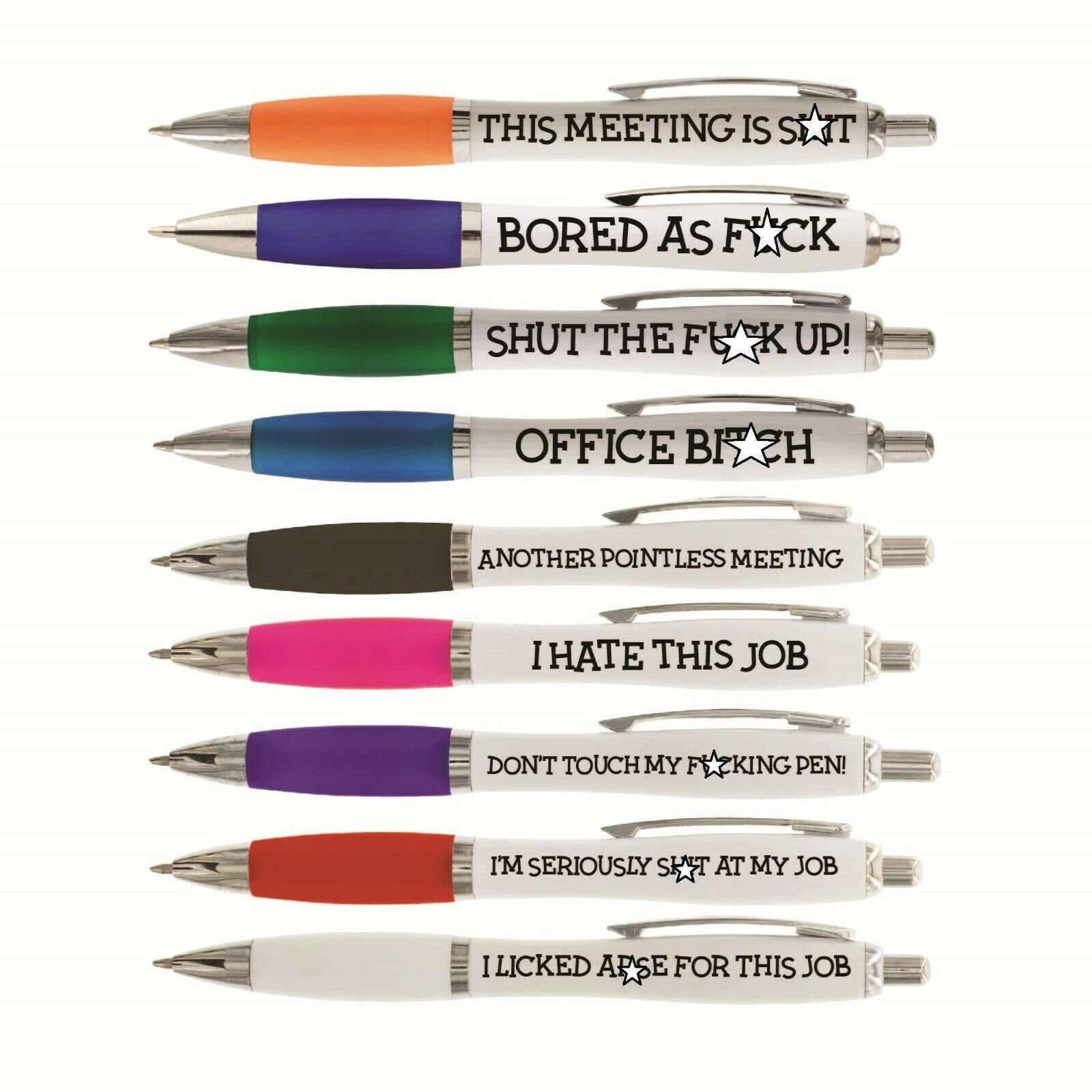  JXGZSO Ballpoint Pens Office Gift Funny Rude Pens Adults Only  Office Supplies Coworker Gifts (Organised as fu*k pen) : Office Products