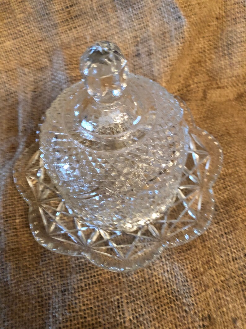 Vintage Avon Pressed Glass Butter Dish Vintage Avon Etsy
