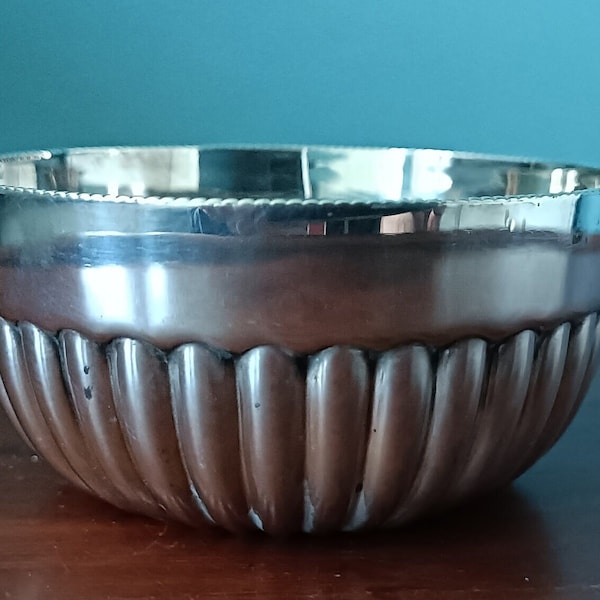 Silver sugar bowl, Mappins and Webb, Princes Plate