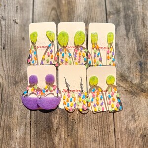 Easter Peeps handmade resin earrings