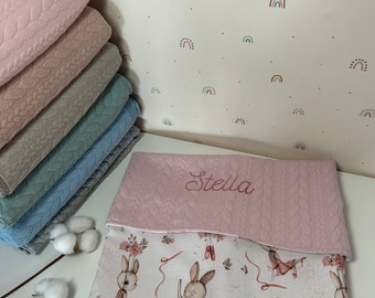 Copertina primaverile neonato coperta bambino bebè cotone fantasia e knit