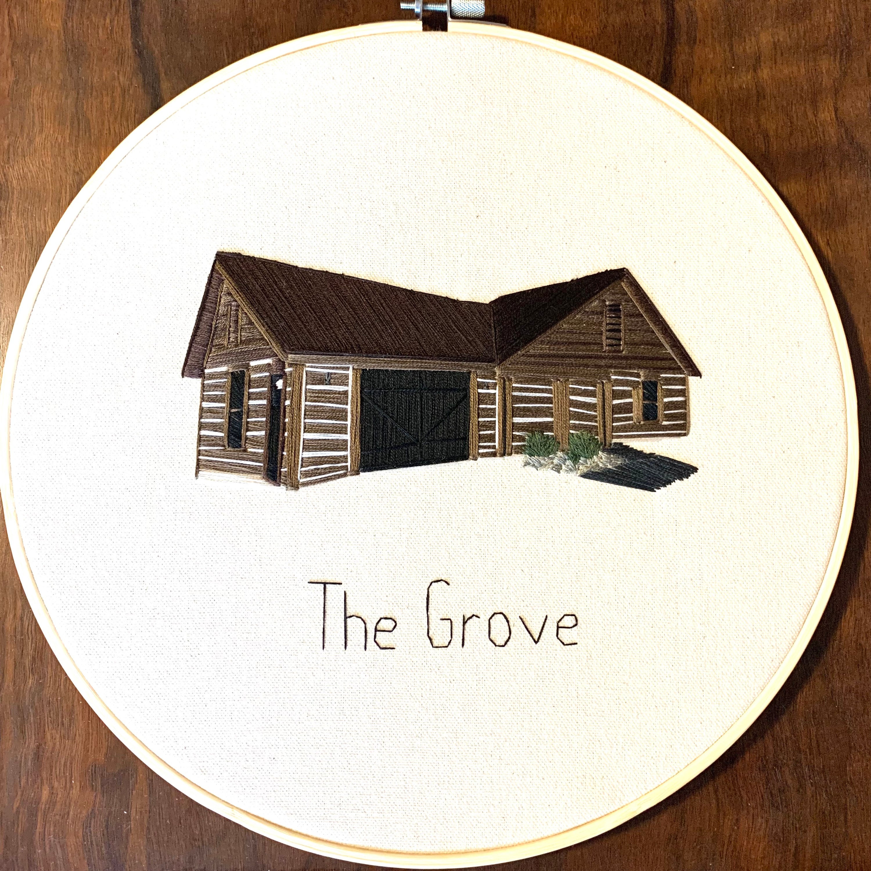 Custom House Embroidery Hoop - Housewarming Gift - Home Keepsake - Home ...