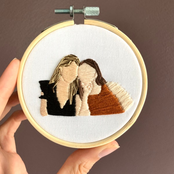 Anpassad handbroderad prydnad