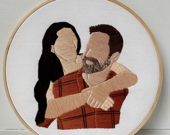 Custom Hand Embroidered Portrait