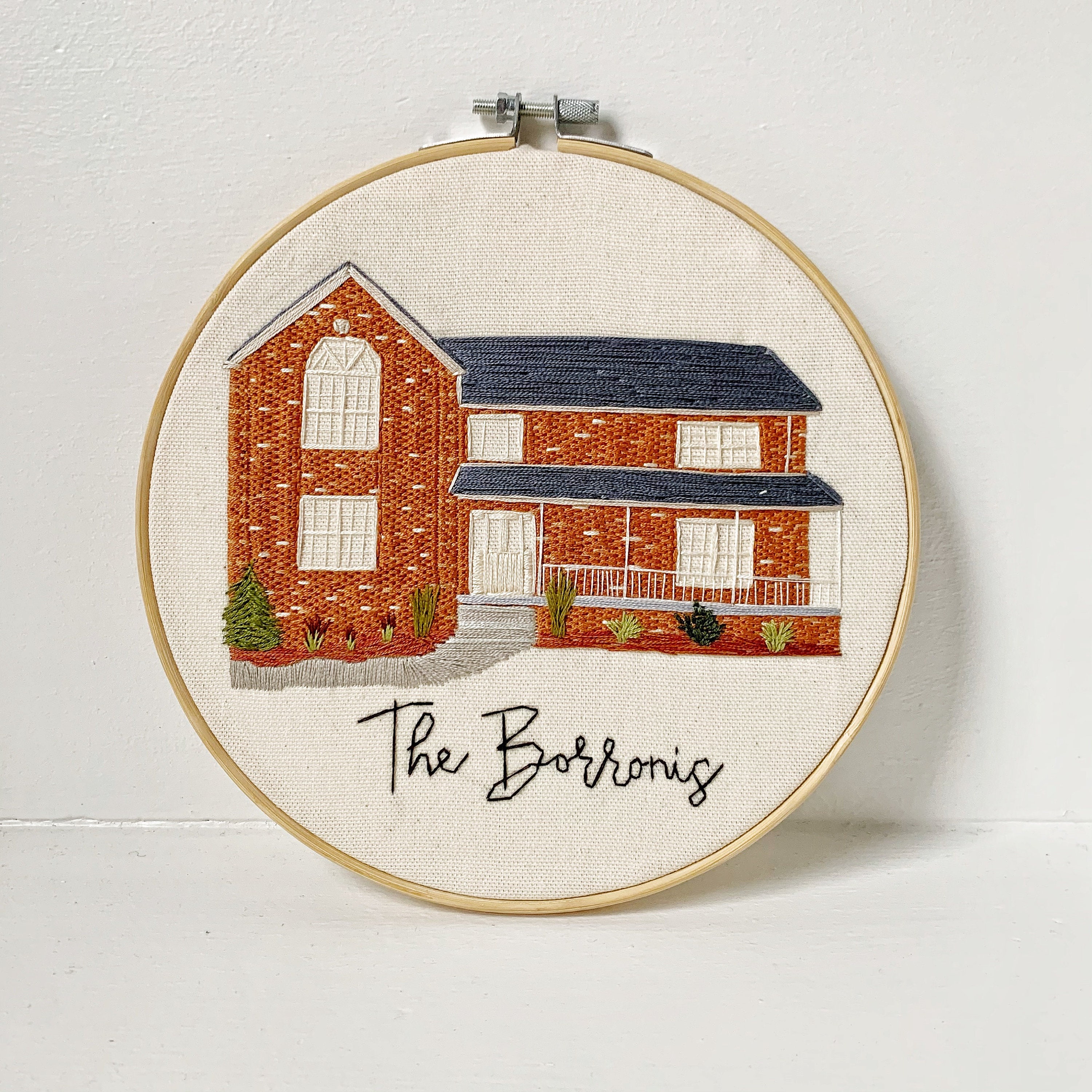Custom House Embroidery Hoop - Housewarming Gift - Home Keepsake - Home ...