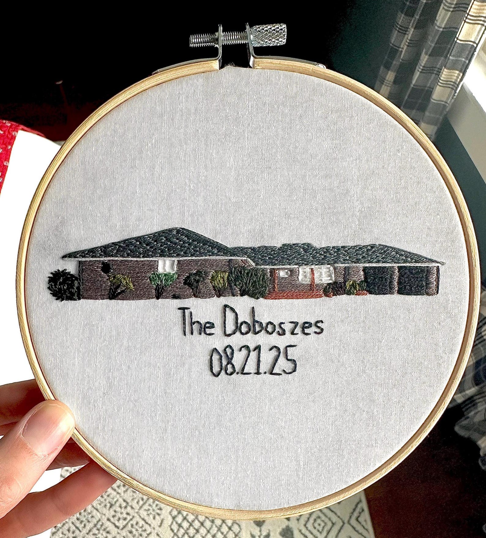 Custom House Embroidery Hoop - Housewarming Gift - Home Keepsake - Home ...