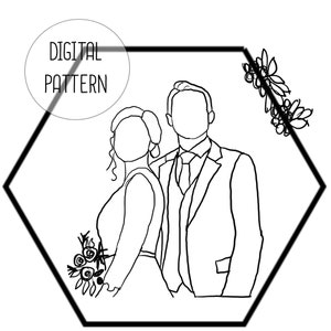 Anpassat broderimönster - Familjeporträtt