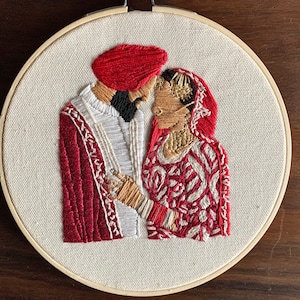 Custom Hand Embroidered Portrait image 8