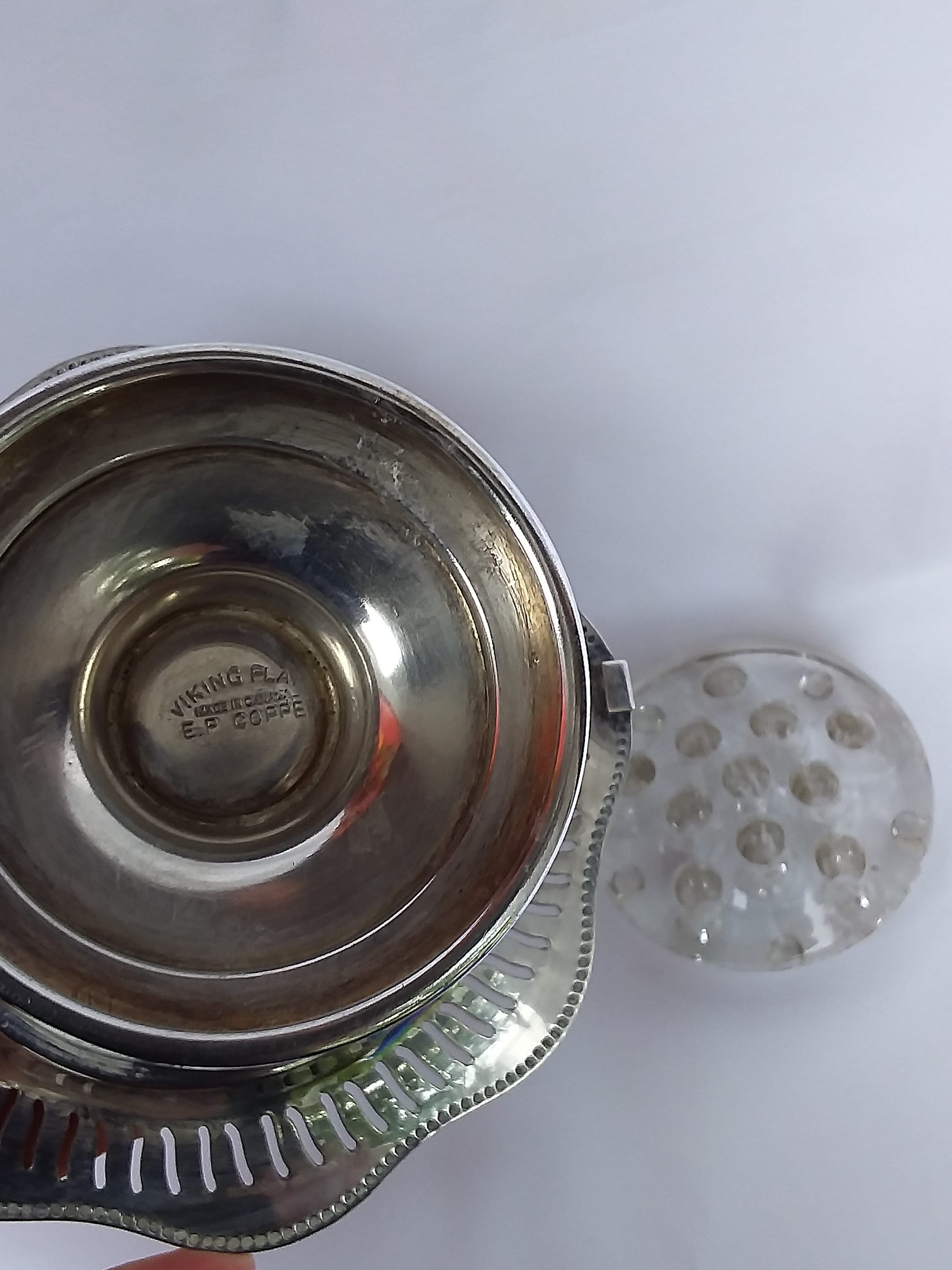 Vintage Silver Flower Basket Etsy