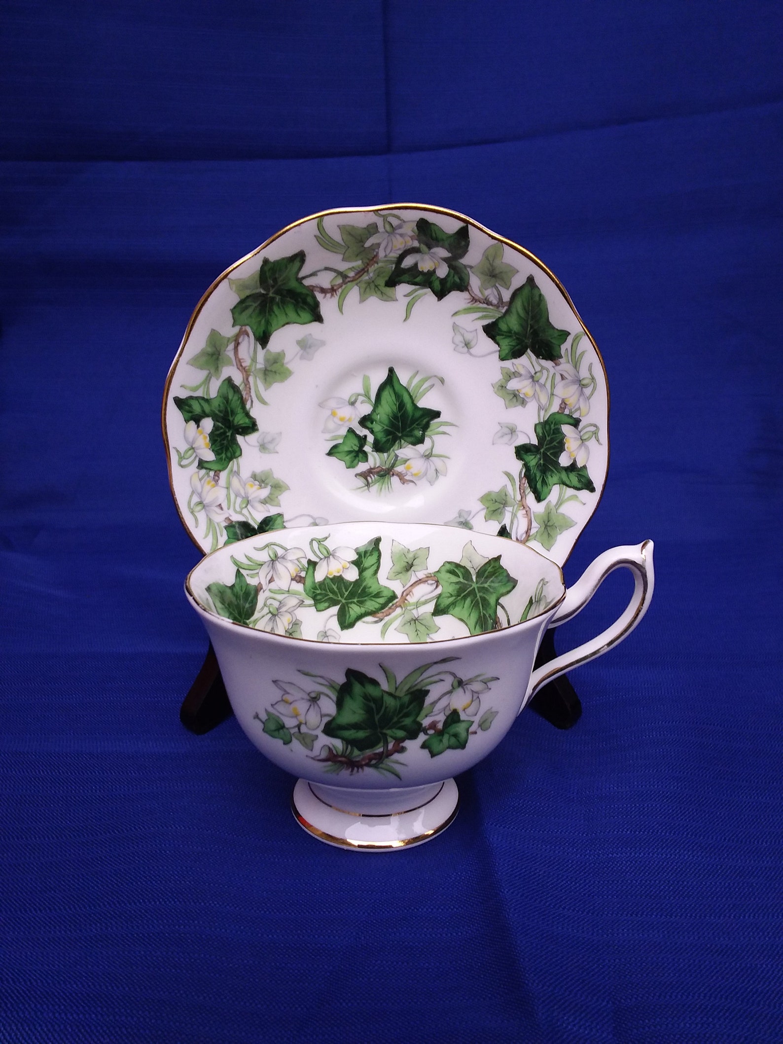 Royal Albert Ivy Lea Fine Bone China Tea Cup Saucer Etsy