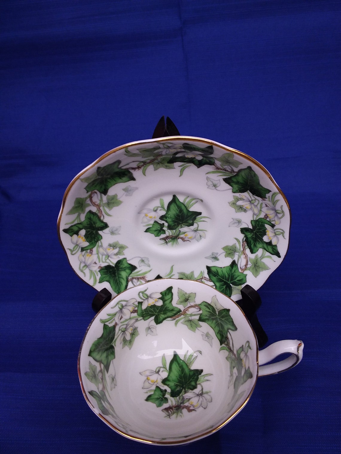 Royal Albert Ivy Lea Fine Bone China Tea Cup Saucer Etsy