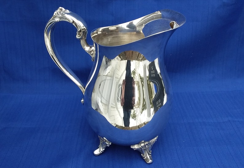 Oneida Silver Plate Water Pitcher Etsy