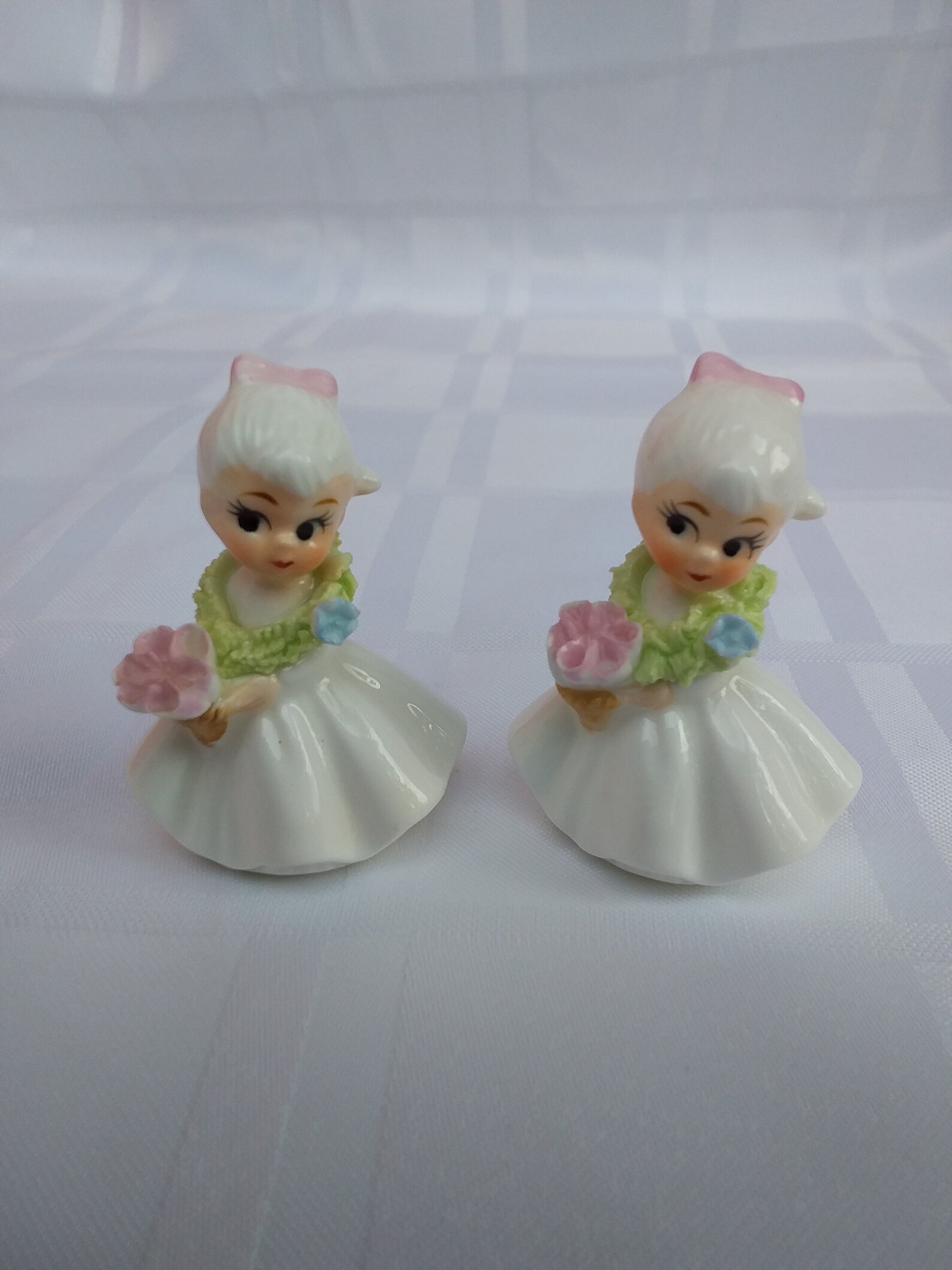 Vintage Napco Japan Porcelain Girl Figurines Etsy