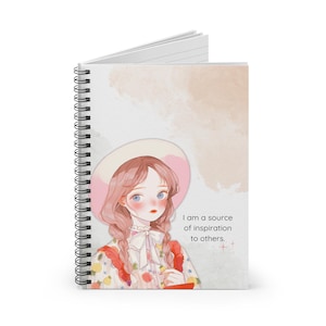 Inspirational Spiral Notebook - Creative Journal, Thought Diary, Gift for Writers, Motivational Notebook, Stationery for Students