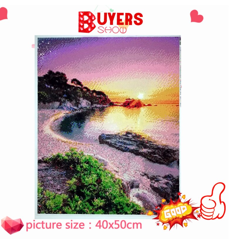 5D DIY Diamond Embroidery Mosaic Landscape Art Kits Home Etsy